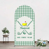 Lofaris Green Plaid Mastered His First Year Arch Backdrop